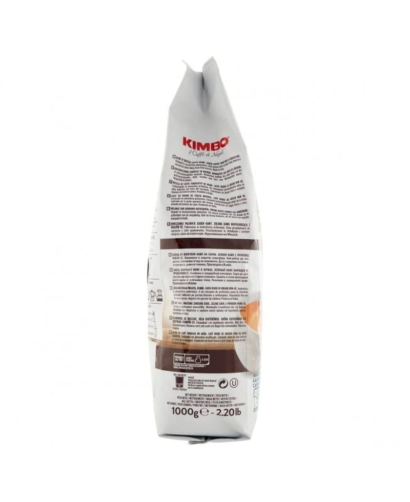 6x Boabe de cafea Espresso Classico, prăjire medie, boabe întregi de cafea, prăjire medie, pungă de 1 kg, cafea din Napoli