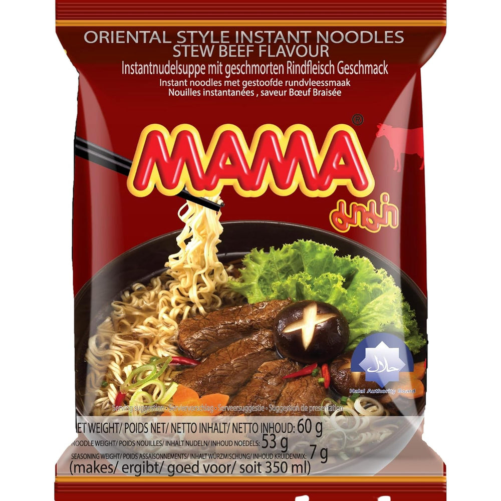 MAMA - Noodles Istantanei con Pollo - Confezione multipla (30 X 55 GR)