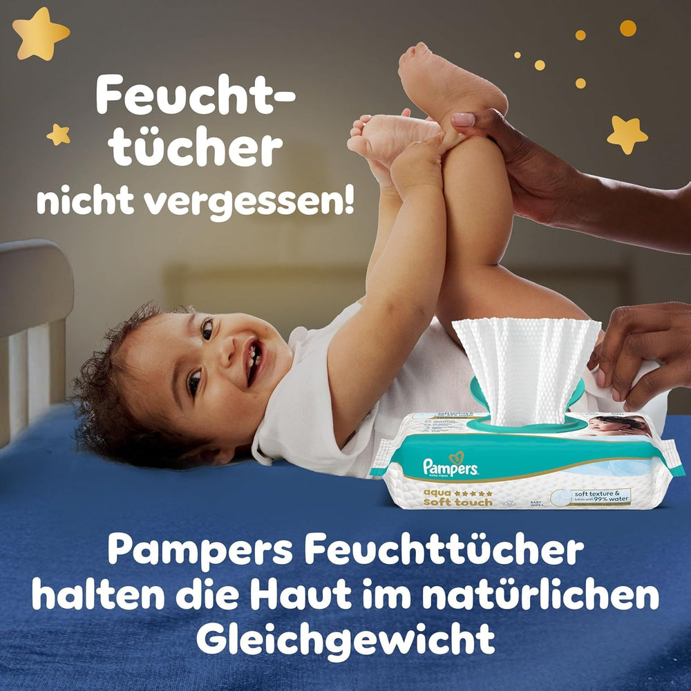 I pannolini Pampers Night Pants taglia 6, 138 pezzi, 13kg-19kg, forniscono una protezione extra per tutta la notte.