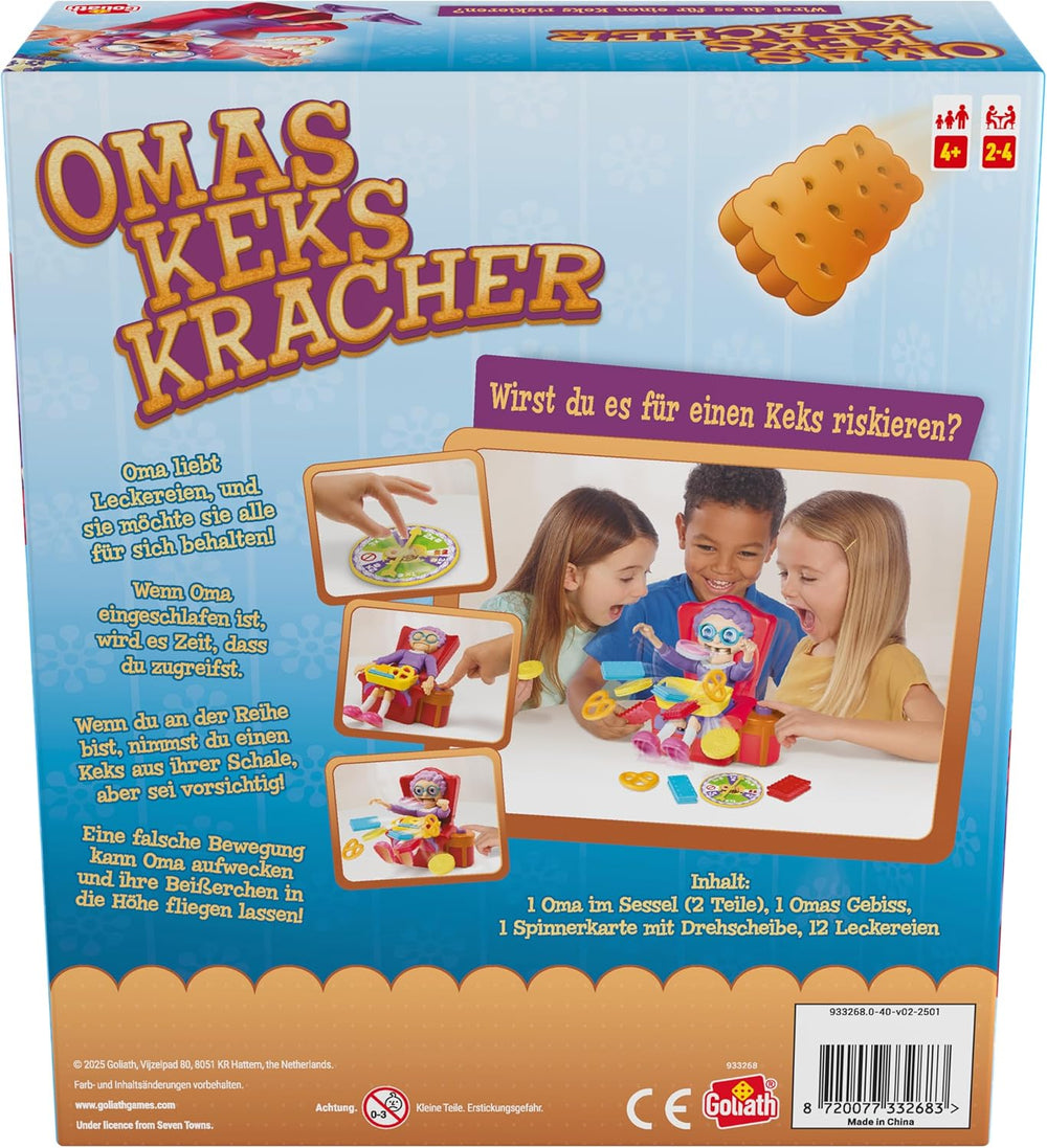 I Biscotti di Nonna Golia - Divertente gioco di società dai 4 anni in su, Emozionante gioco di reazione per tutta la famiglia, Idea regalo di compleanno, Giochi da tavolo per 2-4 giocatori - 15 min