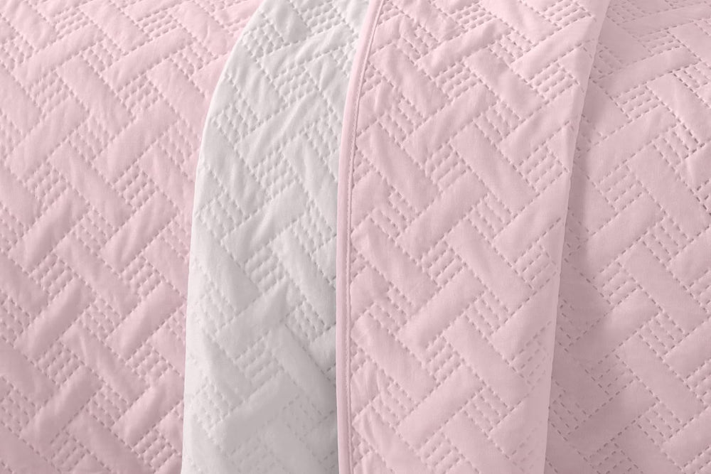 LISO - Copriletto per 105 cm - Copriletto Bouti - Primavera ed Estate - 200X260 cm - Letti e coperte rosa Besuche den Degrees home-Store