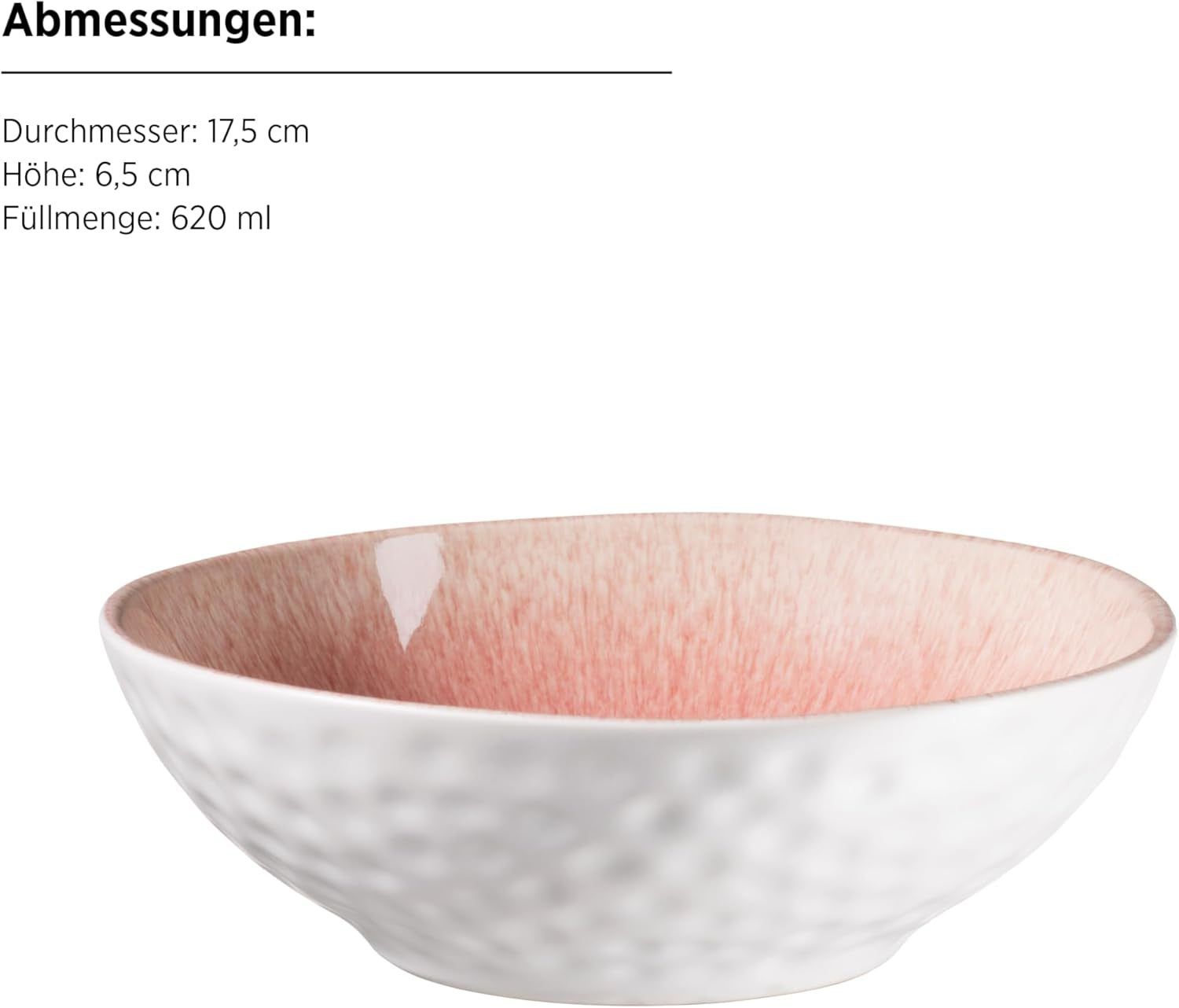 MÄSER 934111 Serie Frozen, Geschirr Set aus Keramik für 4 Personen, 16-teiliges Kombiservice mit organischen Formen, in beere gesprenkeltes Service, Berry