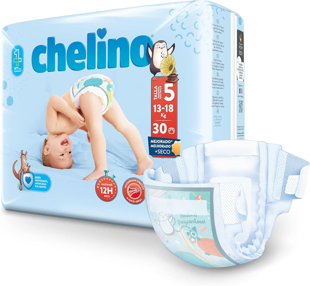 Pannolini Indas Fashion & Love, Junior T 5 per 13-18 kg, (30 pezzi)