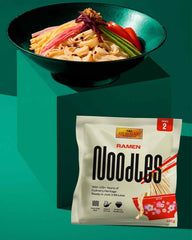 LEE KUM KEE Ramen Noodles - Ramen asiatico dalla consistenza delicata e fine, il classico per zuppe di ramen e piatti wok, noodles semisecchi, due porzioni per confezione, confezione multipla da 6 x 180 g