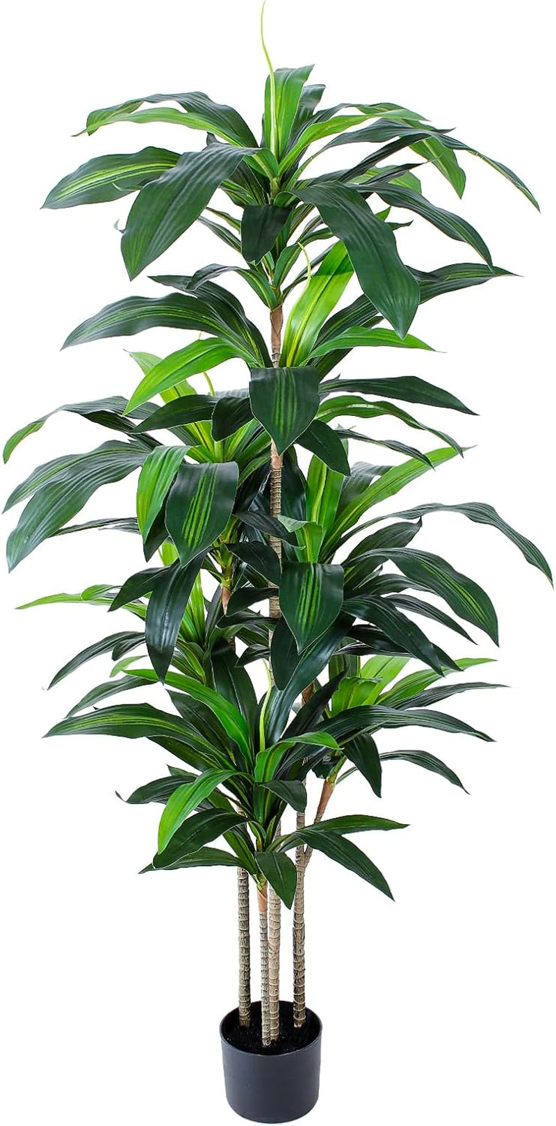 Künstliche Dracaena-Pflanzen Für Den Innenbereich, 120 Cm Hohe Künstliche Tropische Bodenpflanzen Für Den Innenbereich Hoher Künstlicher Topf Künstliche Bäume Für Die Dekoration Von Home-Office