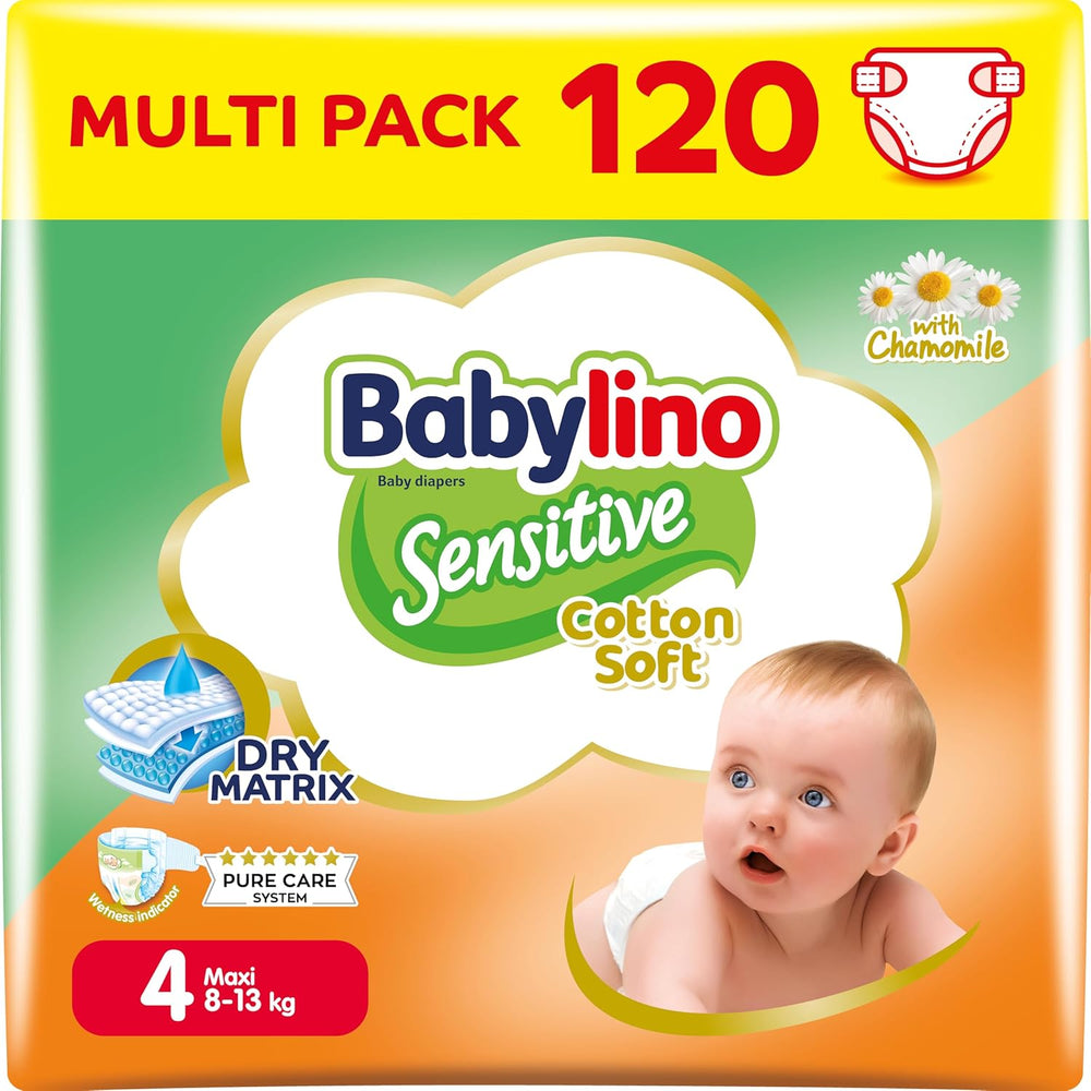 Pannolini per bambini sensibili, taglia 6, extra large (13-18 kg), 114 pannolini