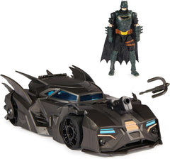 Batmobile fuoristrada Batman DC Comics con catapulta con rampino e cella posteriore in rete, incluso personaggio Batman da 10 cm, per fan dei supereroi dai 4 anni in su Action Figures Naty Shop Single