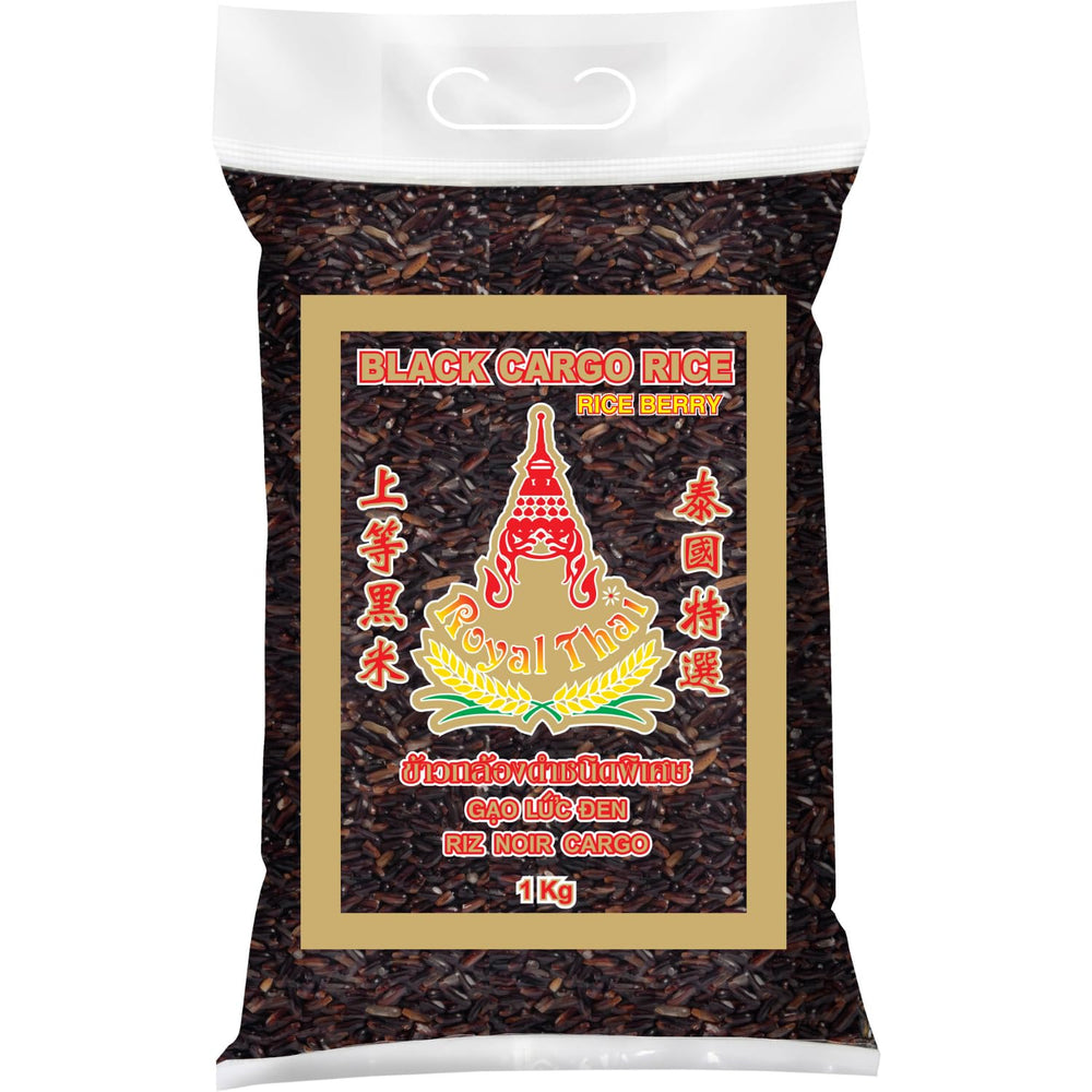 ROYAL THAI RICE - Riso nero a chicco lungo (chicchi di riso) - 1 x 1 kg