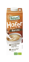 Natumi Bio Hafer Barista, 8 x 1L - Senza lattosio, Aufschäumbar, Barista-Style, Bio, Hergestellt mit deutschem Hafer, Vegan, Milchfreie milchfreie Alternative