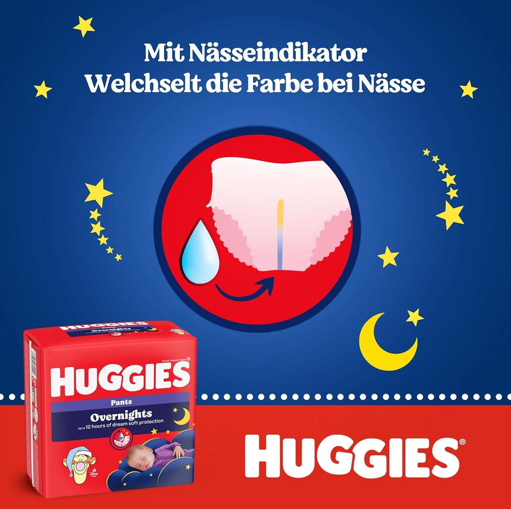 Huggies Night Pants Taglia 6 (15-25 kg), Scatola Pannolini Mensili, 88 Pezzi Mamma e Bambino Naty Shop
