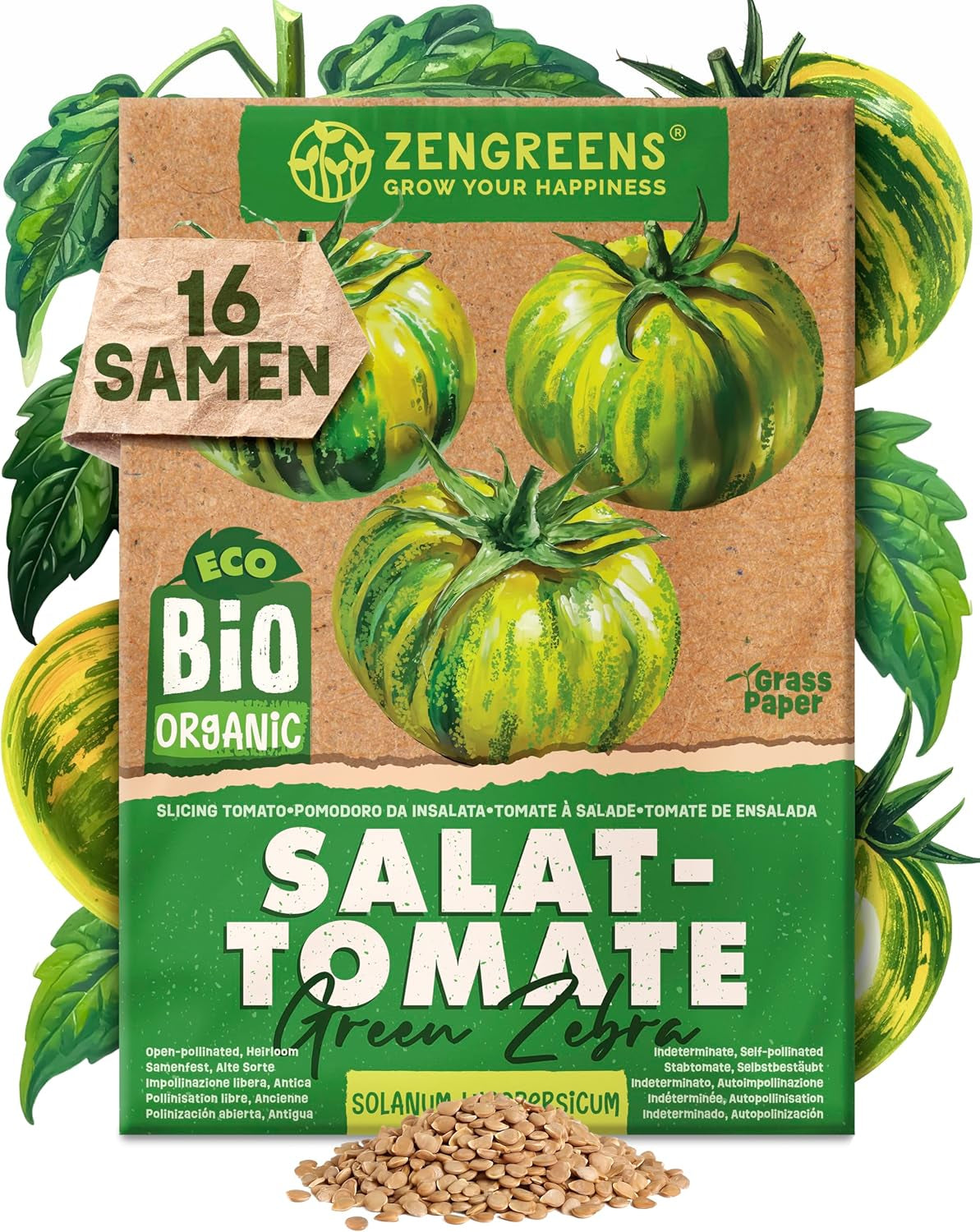 Semi di pomodoro biologico in set da 10 - 10 semi di pomodoro per una facile coltivazione in giardino, balcone o aiuola rialzata - Semi di piante - Piantine