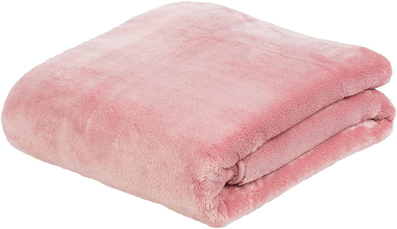Gözze - Comoda coperta Premium Cashmere-Feeling, 500 G/M², 180 X 220 cm - senape Letti e coperte Besuche den Gözze-Store Rosa scuro 220 X 240 cm