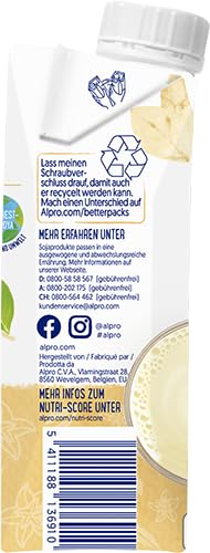 Alpro Bevanda di soia alla vaniglia - Vegana, senza lattosio, con vitamine