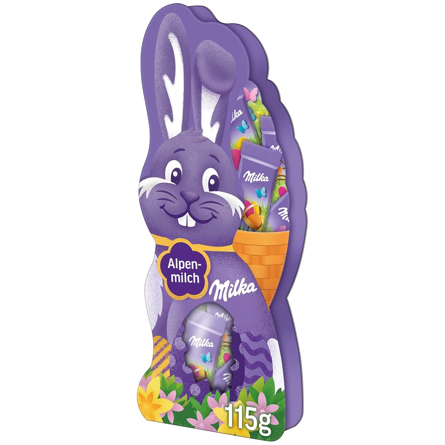 Milka Naps Smiling Bunny - Cioccolato pasquale al latte alpino in una deliziosa confezione regalo - 115g