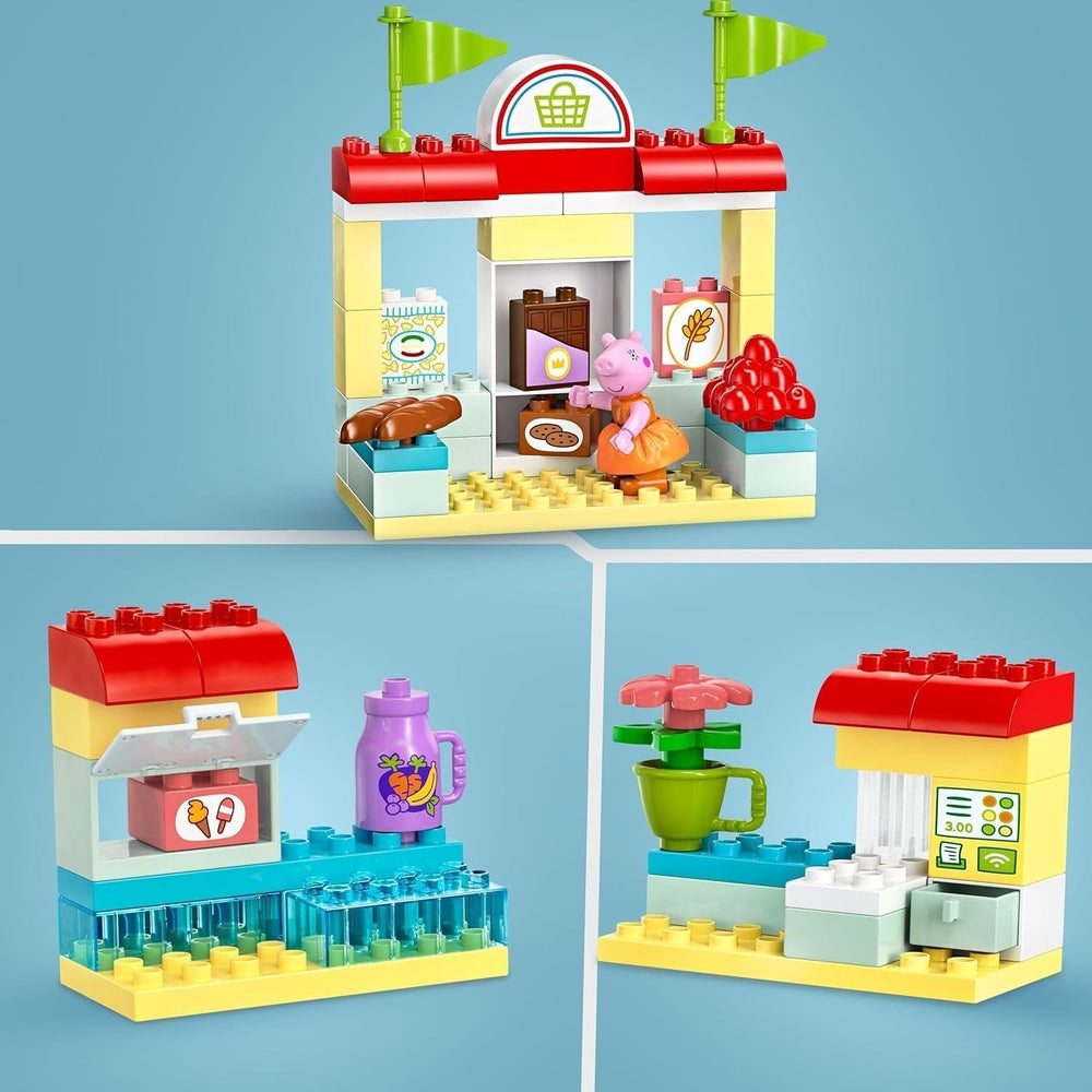 LEGO DUPLO 10434 Il supermercato di Peppa: giocattolo educativo creativo e set da gioco, regalo per ragazzi e ragazze dai 2 anni, incoraggia la destrezza Set da costruzione Besuche den LEGO-Store