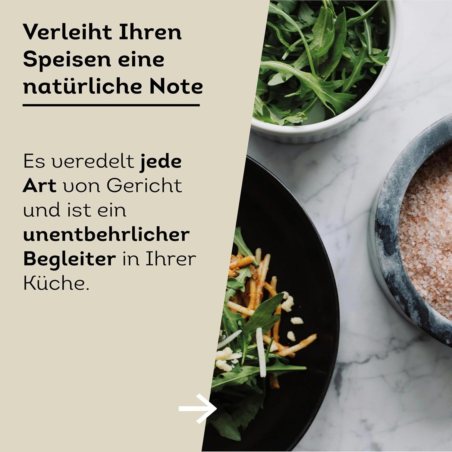 Küper Selection 1000g Kristallsalz rosa fein - rosa Speisesalz zum Würzen und Verfeinern - 100% sale naturale