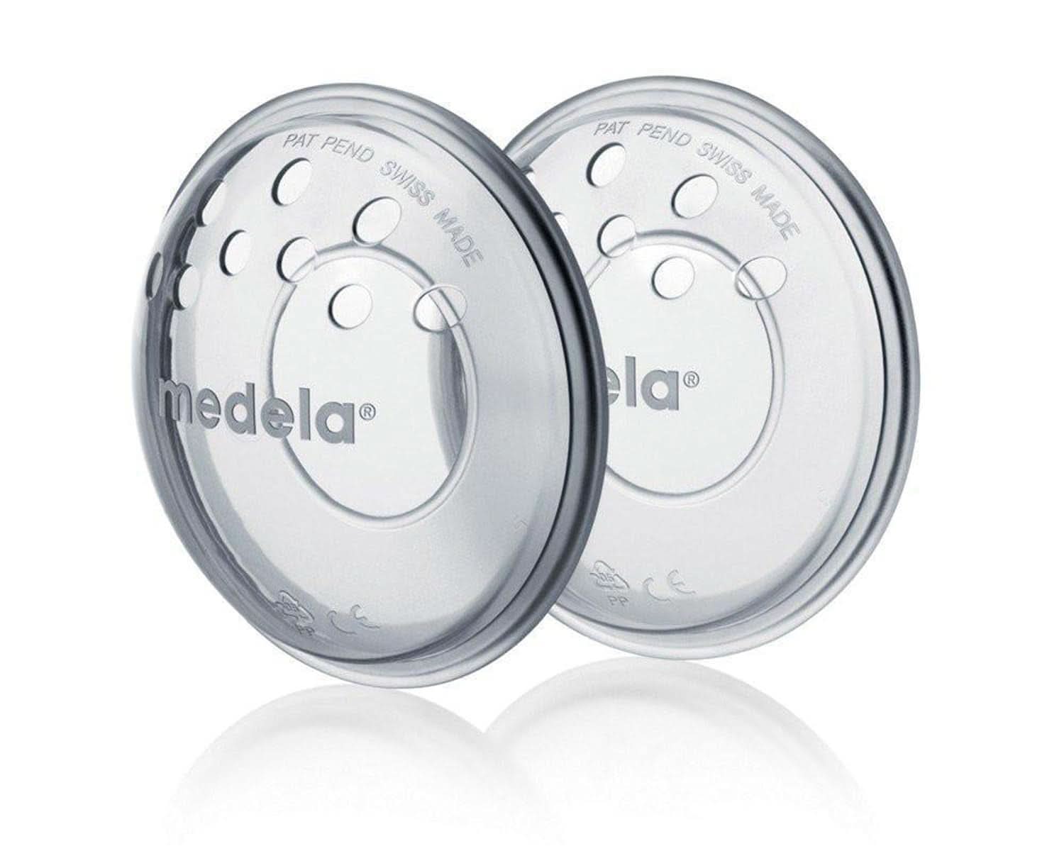 Coppe per seno Medela - Senza BPA, in morbido silicone, con fori di ventilazione traspiranti, include 2 coppe Accessori Alimentazione e Allattamento Bebe Naty Shop