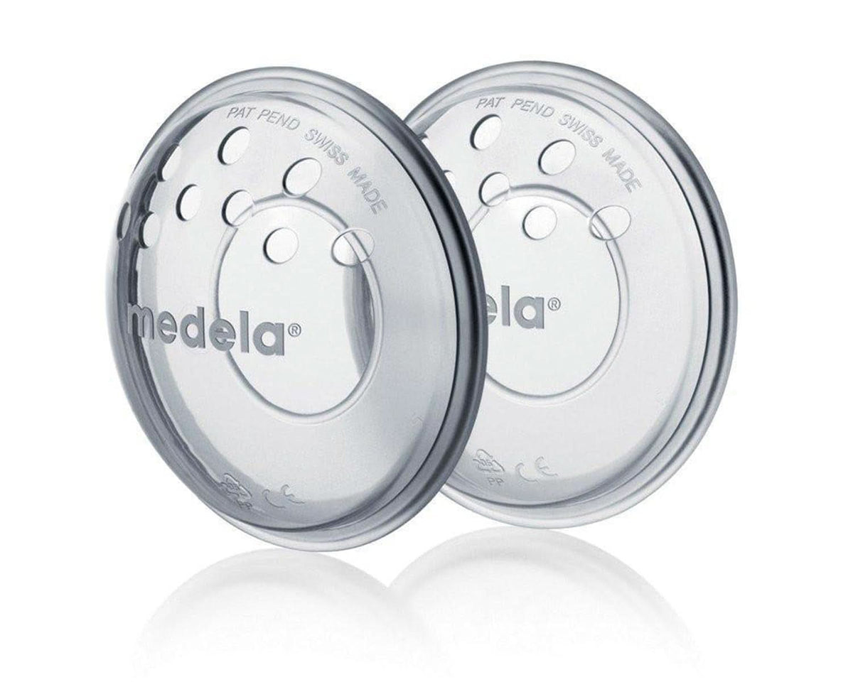 Coppe per seno Medela - Senza BPA, in morbido silicone, con fori di ventilazione traspiranti, include 2 coppe Accessori Alimentazione e Allattamento Bebe Naty Shop