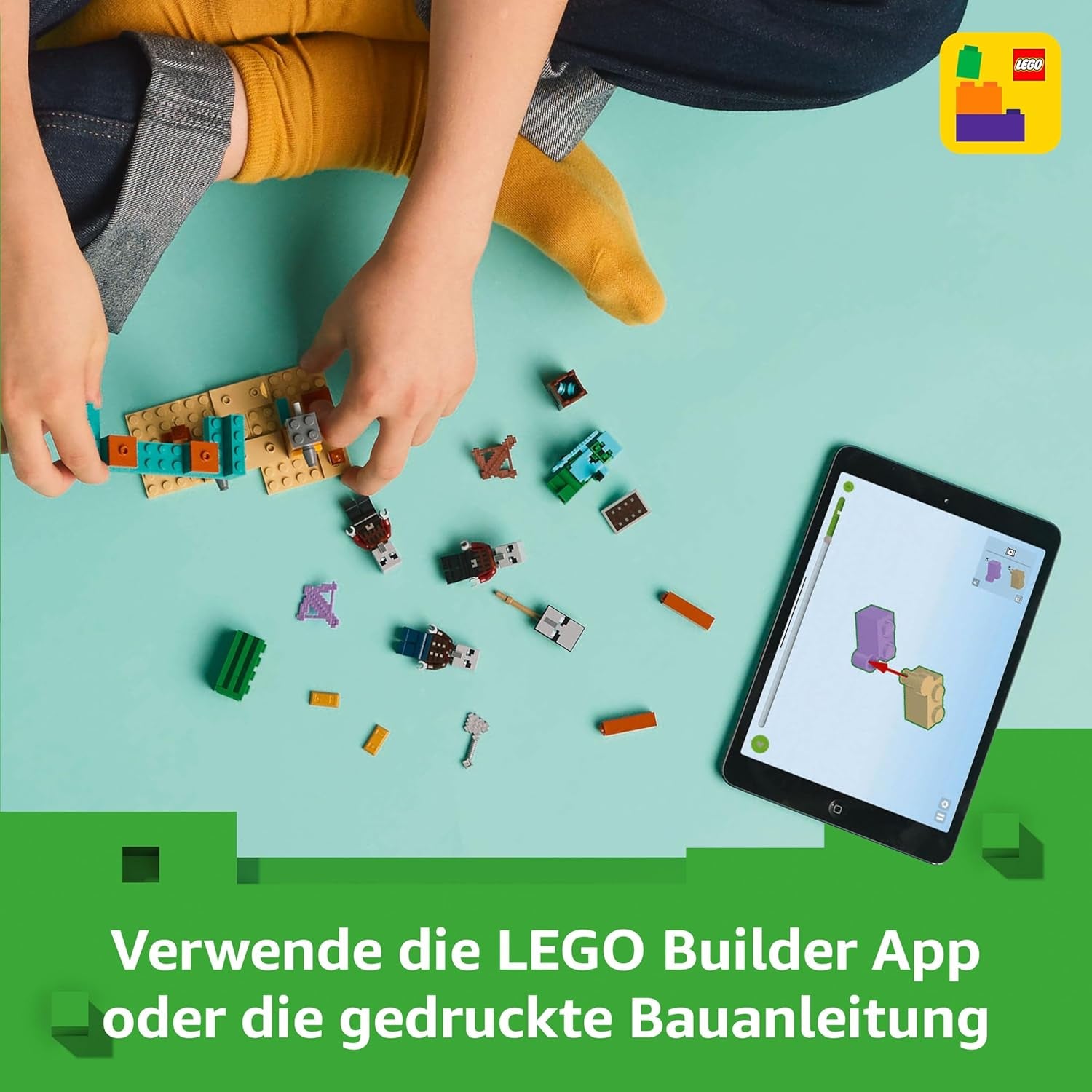 LEGO Minecraft Die Illager-Wüstenpatrouille - Gaming Spielzeug mit Figuren, darunter EIN Plünderer, EIN Vindikator und EIN Kaktusritter - Gamer Geschenk für Jungen und Mädchen ab 7 Jahren - 21267
