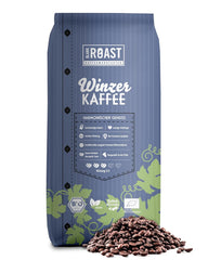 Blank Roast - BIO Winzer Kaffee 1000g - schonend mit Pfälzer Rebholz geröstet - ganze Kaffee-Bohnen aus Peru - 100% Arabica Röstung - schokoladig & nussig - säurearm