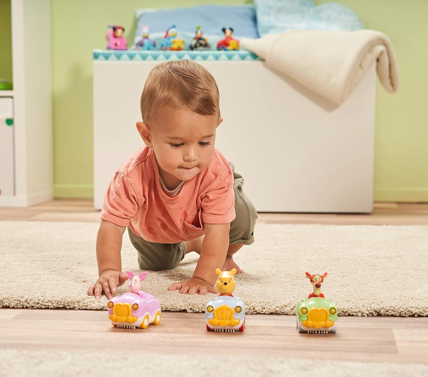 VTech TUT TUT Baby Flitzer - Mașina decapotabilă a lui Winnie the Pooh - Mașină de jucărie cu muzică, propoziții și sunete interesante - Pentru copii cu vârsta cuprinsă între 1-5 ani Jucarii Bebe Naty Shop