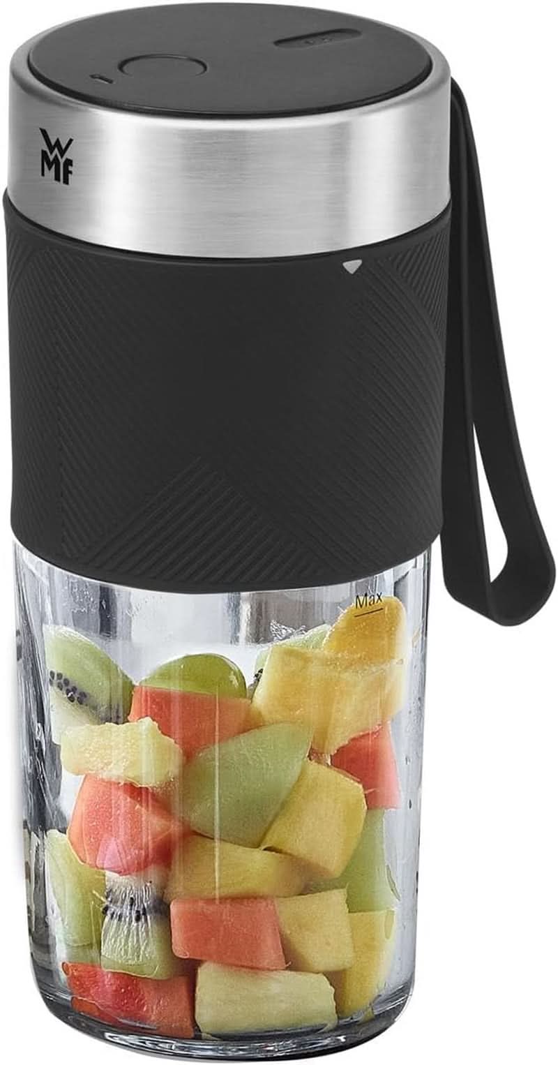 WMF Küchenminis Mix on the Go 300 Ml, Mini Mixer to Go, USB Mixer Smoothie Maker, Aufladbarer Personal Blender, Tragbarer Mixer Für Smoothies, Shakes Bucatarie Naty Shop