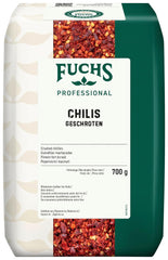 Fuchs Professional - Chilis geschoten | Verleiht Chili con Carne die richtige Schärfe | Qualità professionale per grossi verbi | Sacco riciclabile da 0,7 kg
