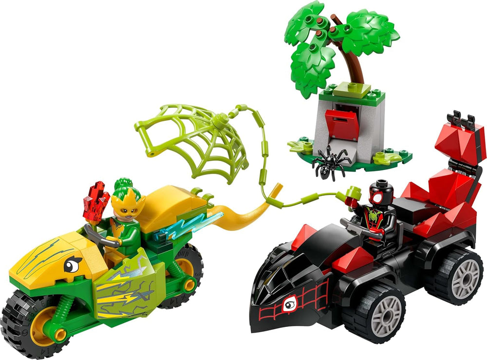 LEGO Marvel Action Fun With Spin And Electro In Their Dino Speedsters, Buildable Superhero Car For Boys And Girls From 4 Years, Hero Set With Toy Car, Spidey And His Super Friends 11198 Seturi de constructie Besuche den LEGO-Store