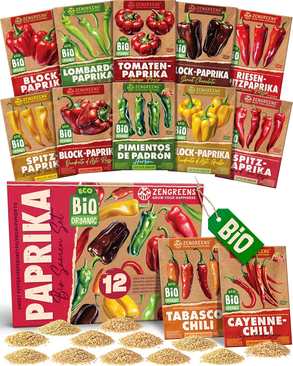 Semi di pomodoro biologico in set da 10 - 10 semi di pomodoro per una facile coltivazione in giardino, balcone o aiuola rialzata - Semi di piante - Piantine