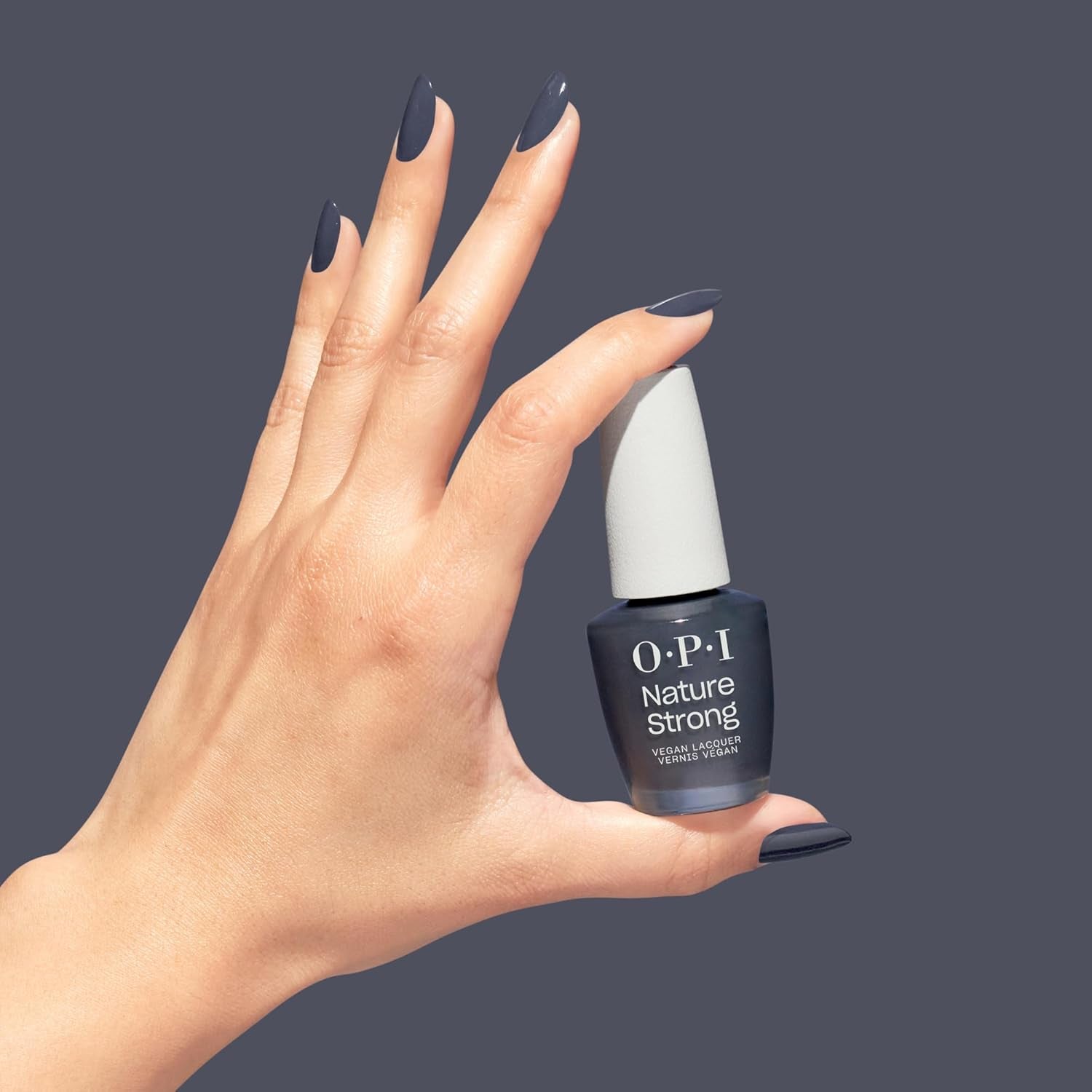OPI Nature Strong White, Grey e Black Shades - smalto per unghie a lunga tenuta con un'innovativa formula vegana contenente ingredienti naturali - per unghie lucenti