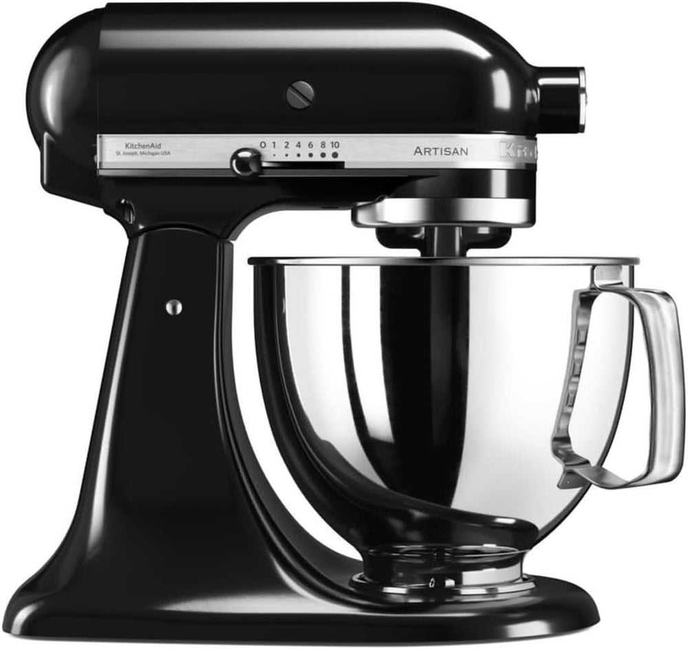 KitchenAid Artisan 5KSM125EER Robot da cucina, 300 W, 4,8 L Naty Shop Nero