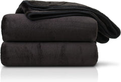 Amago - Comoda coperta, effetto cashmere, 180 X 220 cm - Nero Letti e coperte Besuche den Gözze-Store Titolo predefinito