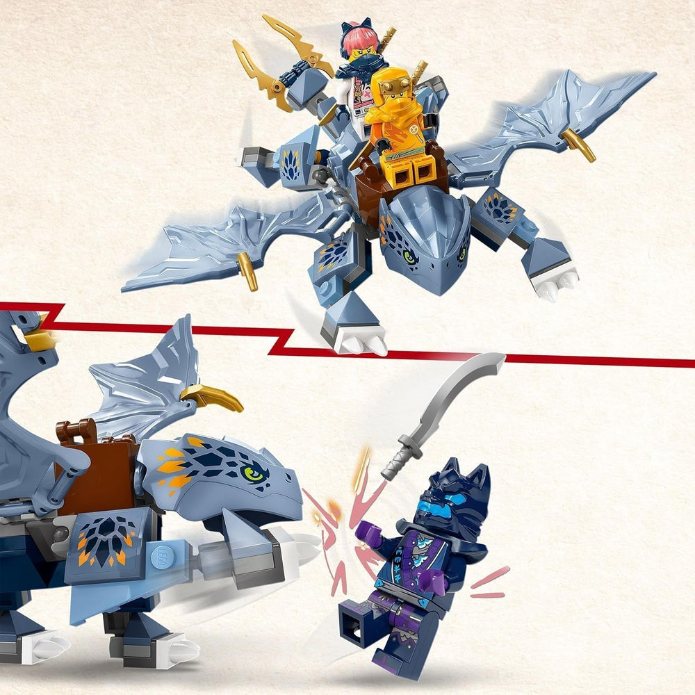 LEGO NINJAGO Riyu Il Baby Drago Drago Giocattolo con 3 mini personaggi Ninja costruibile Giocattolo per ragazzi e ragazze di 6 anni Regalo ricco di azione per bambini 71810 Set da costruzione Besuche den LEGO-Store