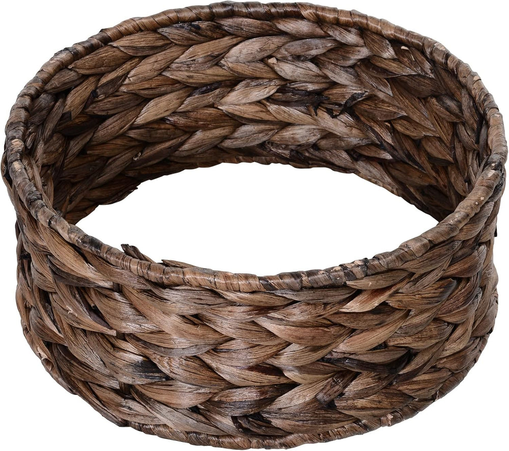 PawHut Rattan Katzenkorb Katzenhöhle Katzenhütte Katzenbett mit Kissen Haustierbett Wasserhyazinthe Kaffee 50 x 42 x 60 cm