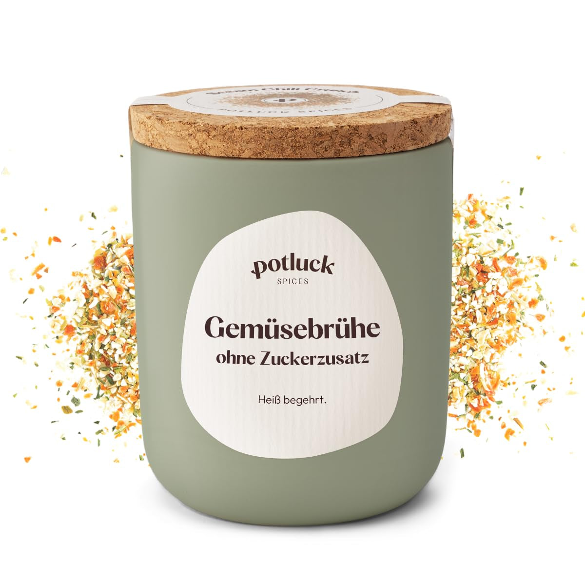 Potluck | Spezie Stullen | Gewürzzubereitung im Keramiktopf | 60 g| Vegano, senza glutine e con ingredienti naturali