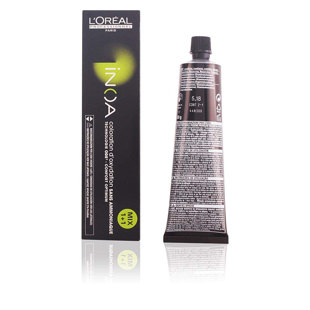 L'Oréal Professionnel INOA Colorație oxidativă fără amoniac 4 maro mediu, 1 pachet, (1x 60 ml)