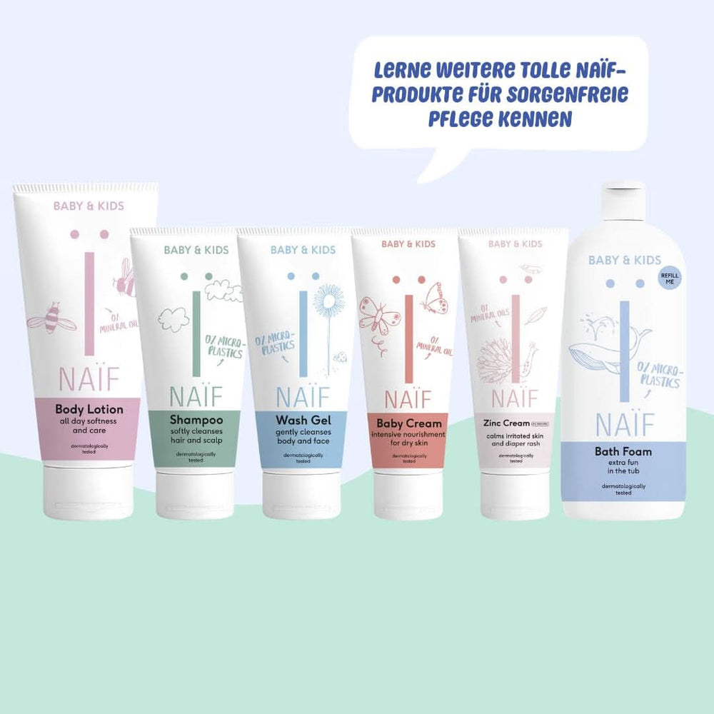 Gel lavante nutriente Naïf - Per neonati e bambini - Ingredienti naturali - 100% vegano - 200 ml Mamma e Bambino Naty Shop