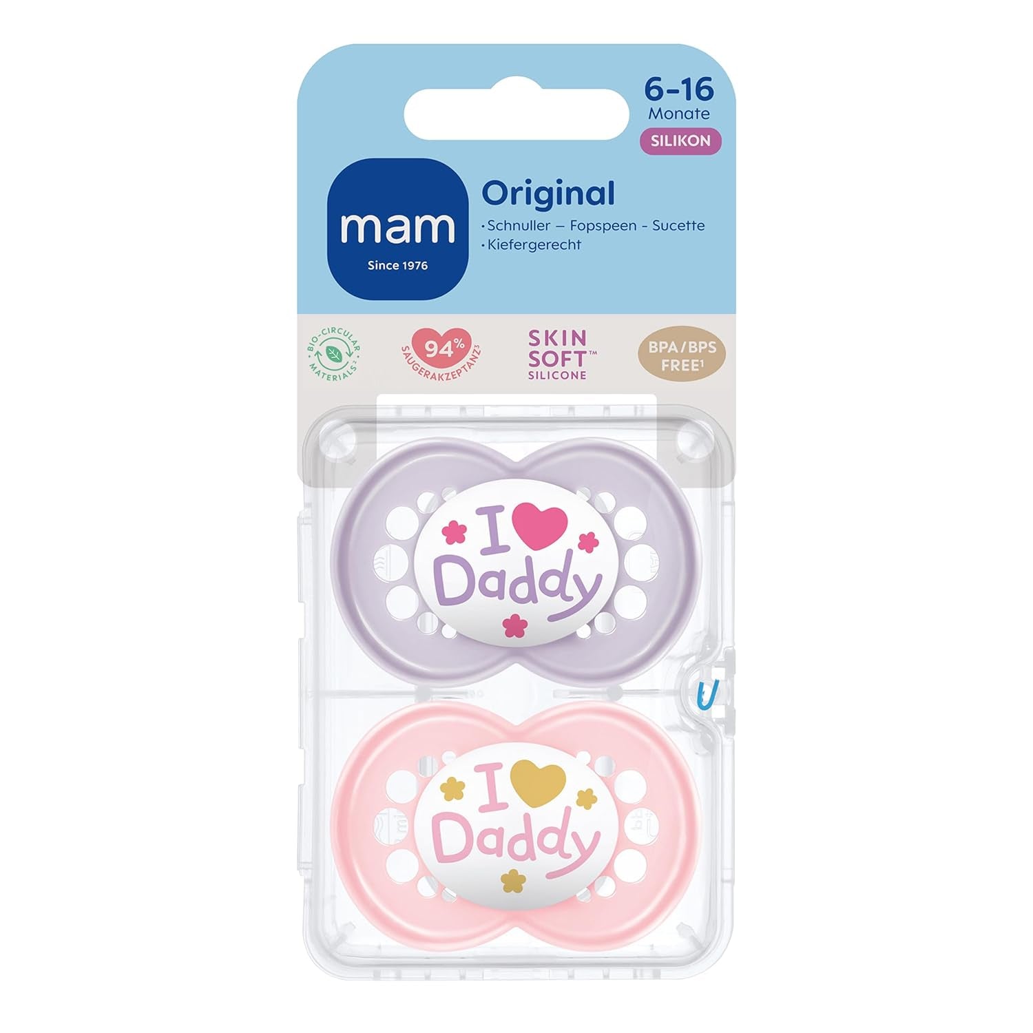 MAM Original silicon 6-16 Daddy Rose