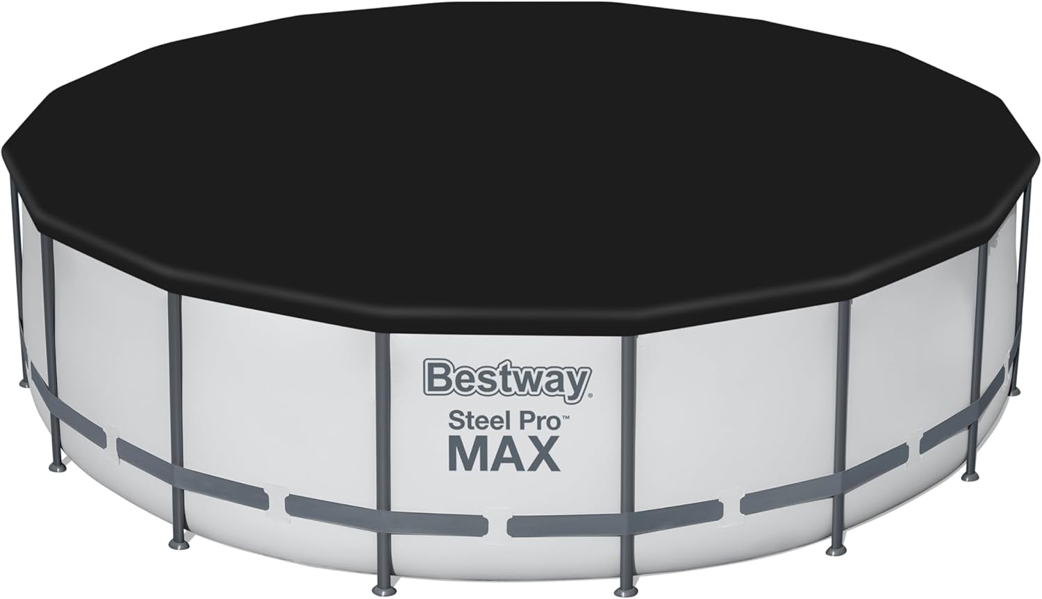 Prelată Bestway din PVC Ø 493 cm, neagră, rotundă