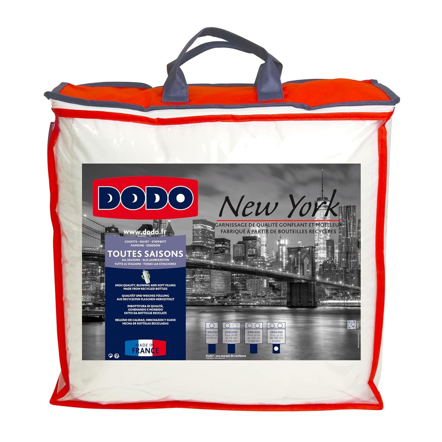 Dodo L Trapunta, Temperata, Ecologica, 240 X 260 L, Letto matrimoniale | Trapunta New York, Soft, Pelle pesca, Lavabile in lavatrice a 40 °C Trapunte e trapunte Naty Shop