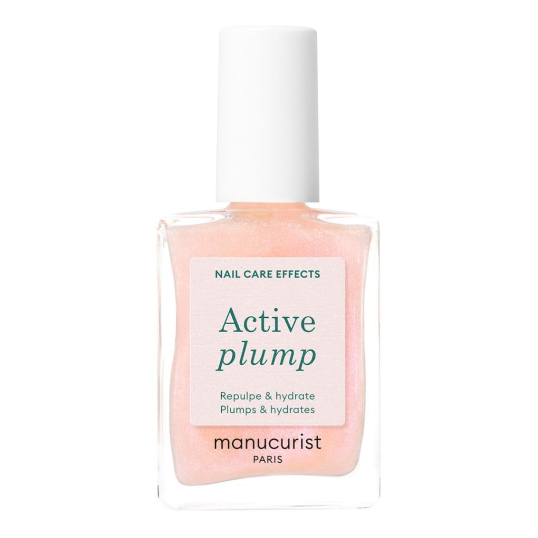 MANUCUIST Nail Care Repair Active Glow Raspberry (Rosa) a base biologica: Mandorla Dolce, Lampone, Smalto Nutriente e Lucido, Effetto Rosa Trasparente - Smalto Nude