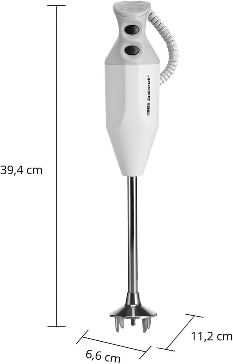 ESGE Zauberstab P 200 Profi, Stabmixer Weiß Inkl. Zubehör, Bis Zu 17.000 U/Min, 90860, Bianco/Grau Kitchen Naty Shop