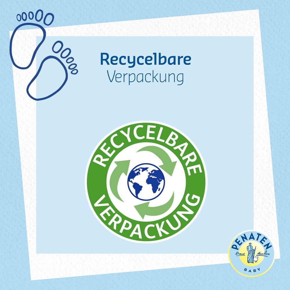 PENATEN Wash & Shower Cream (400 Ml), gel doccia e shampoo per neonati, formulato senza parabeni e coloranti Mamma e Bambino Naty Shop