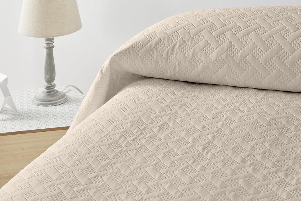 LISO - Copriletto per 105 cm - Copriletto Bouti - Primavera ed Estate - 200X260 cm - Letti e coperte rosa Besuche den Degrees home-Store Letto Beige 90 cm