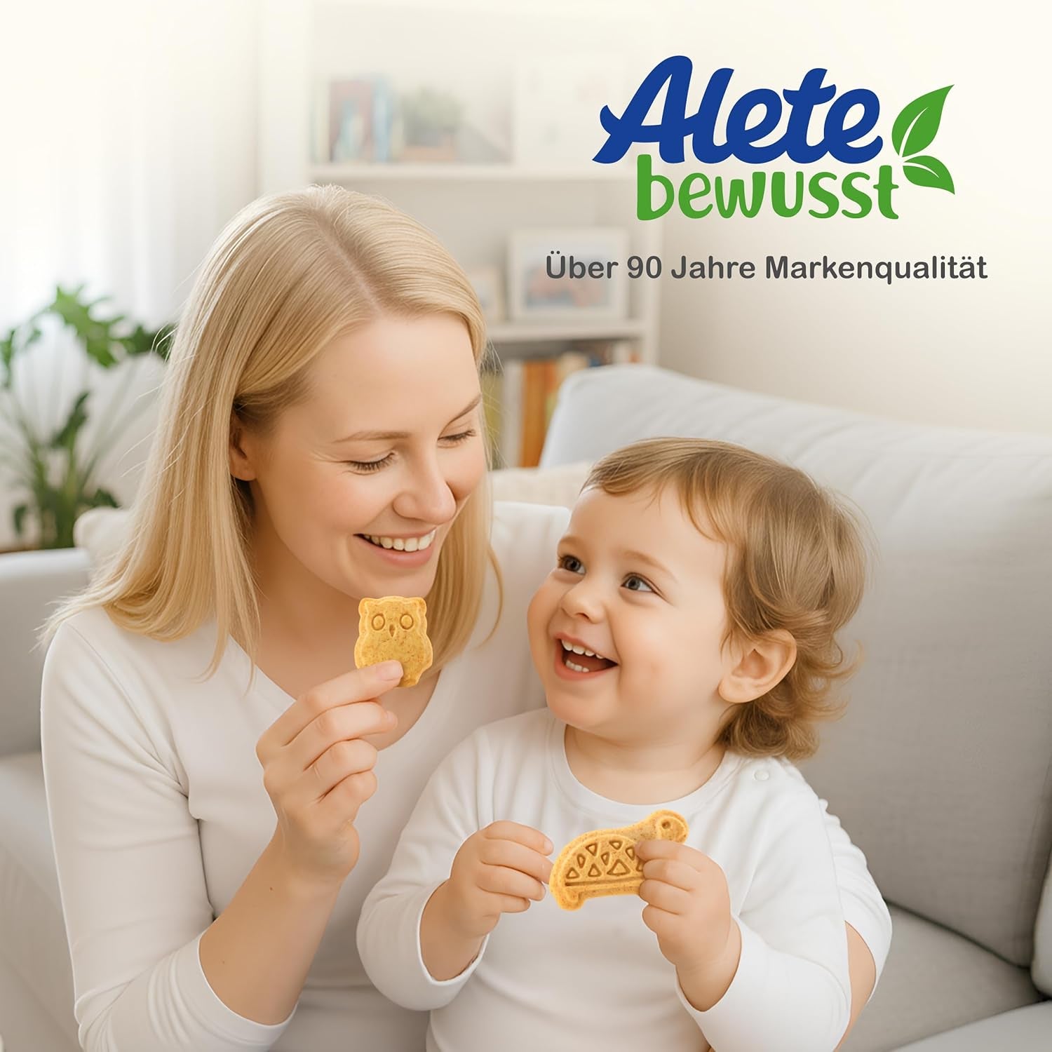 Biscotti Croccanti Biologici con Alac Alete (4 x 125g) - Biscotti Croccanti Alac per neonati, senza olio di palma, dai 10 mesi