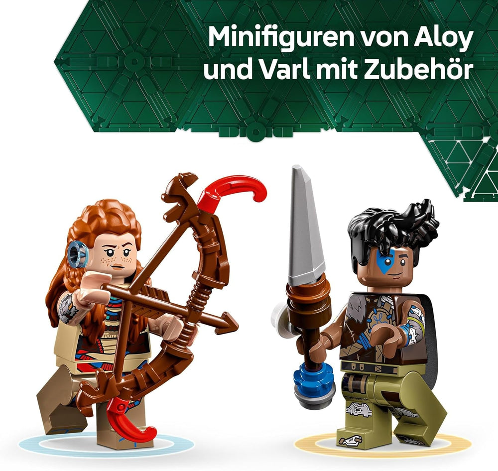 LEGO Horizon Adventures Aloy e Varl vs. Walker corazzato e dente di sega, auto mostruosa giocattolo e minifigure, set da collezione per appassionati di videogiochi, ragazzi e ragazze di età superiore a 9 anni 77037 Set da costruzione Besuche den LEGO-Store