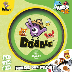 Zygomatic, Dobble Kids, Eco-Sleeves, Gioco per bambini, Gioco di carte, 2-8 giocatori, Età 4+, 15 Minuti, Tedesco