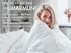 Coperta relax Traumnacht 135 X 200 Cm, coperta ponderata da 4 kg per calmare e alleviare lo stress, consigliata per adulti, certificata Oeko-Tex, prodotta secondo gli standard di qualità tedeschi Trapunte e trapunte Naty Shop