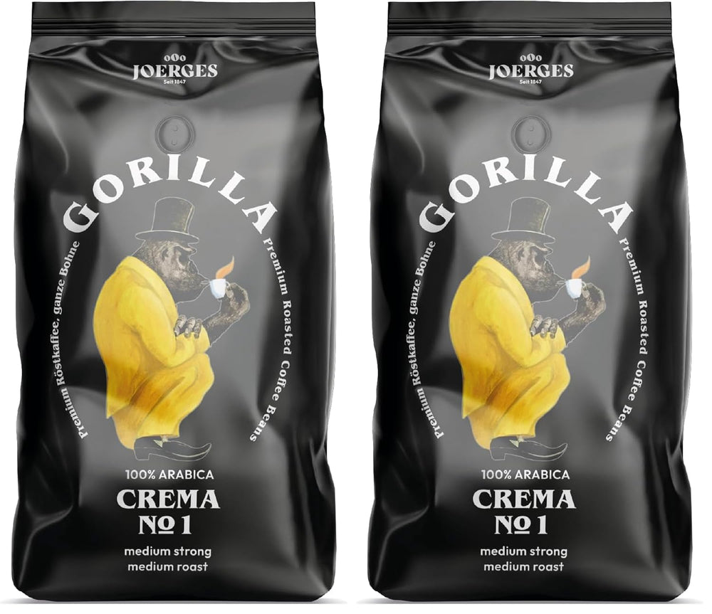 Joerges dark_roast, Espresso  Crema No.1, 1 kg (Packung mit 2)