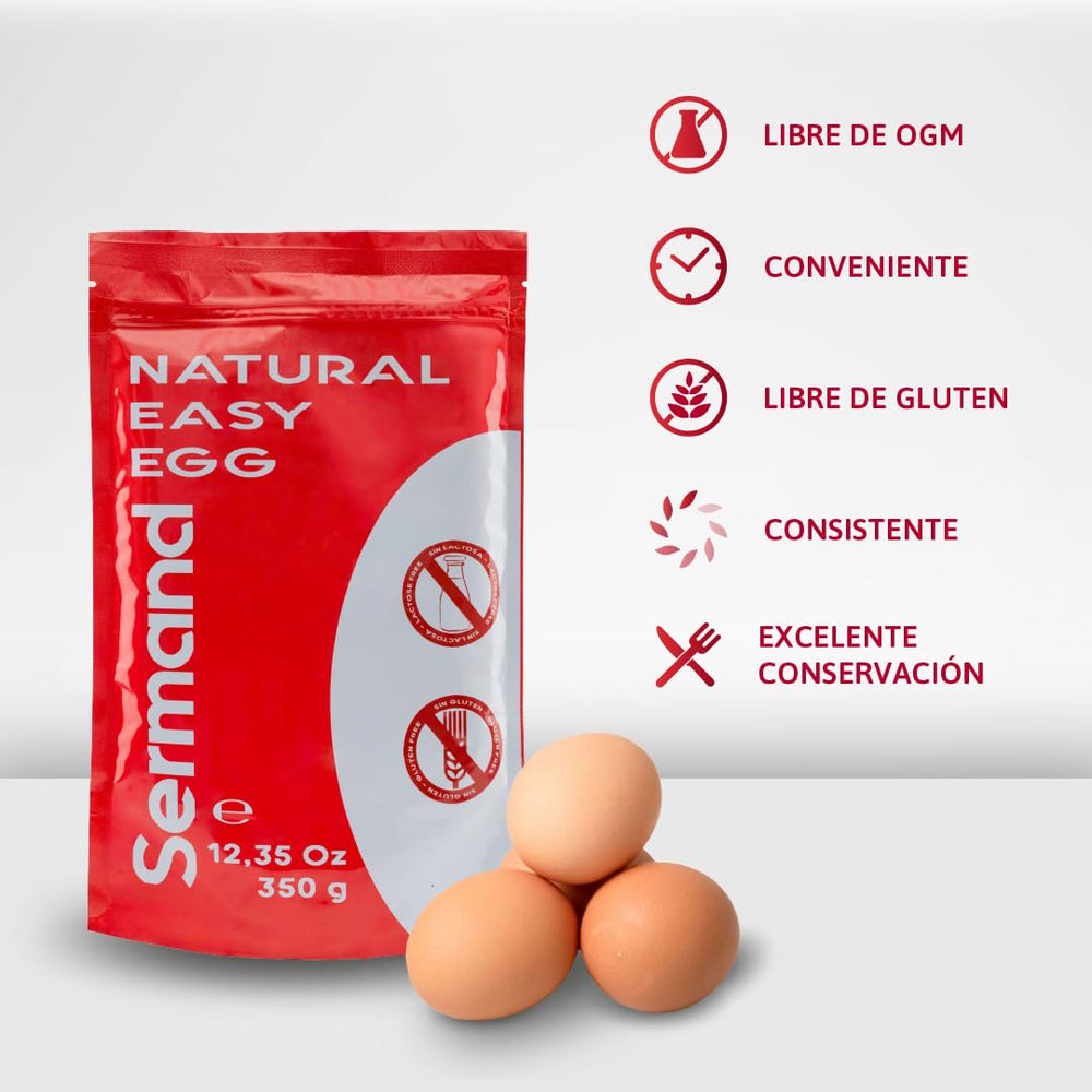 Eiweißpulver für Baiser (350 g) | Pasteurisiertes Eiklar | Getrocknetes Eiweiß | Senza lattosio Senza glutine | In wiederverschließbarem Zip-Beutel